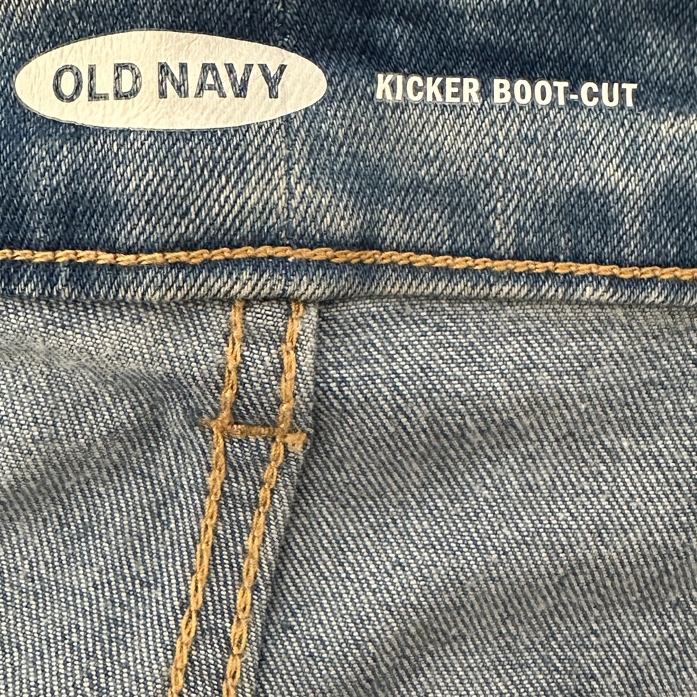 Old‎ Navy Plus Kicker Boot-Cut Light Wash NWT High Rise Size 28W - Picture 4 of 5